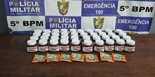Bandido ''formiguinha'' furta 40 potes de Nutella e pacotes de suco em supermercado
