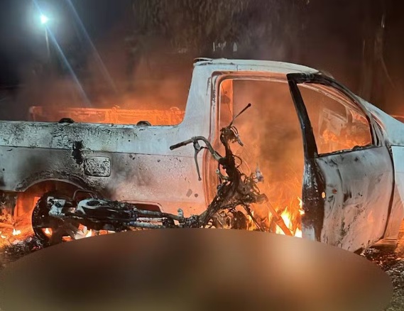 Mulher e namorado são mortos e têm corpos carbonizados em MT; ex-companheiro dela é suspeito