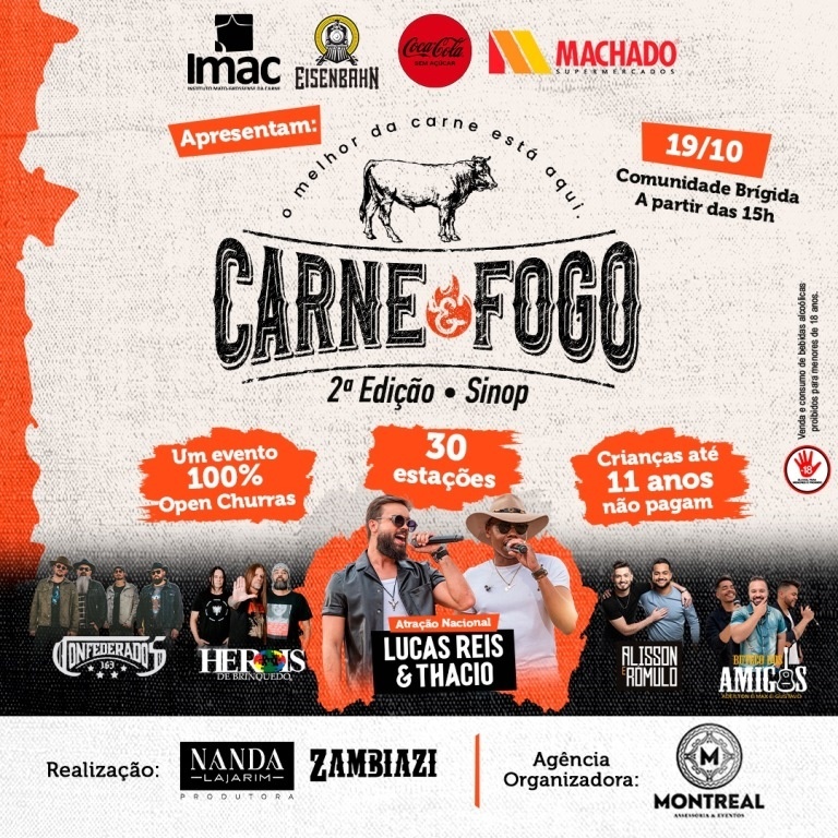 2ª edição do maior festival de carnes do Norte de Mato Grosso acontece em outubro em Sinop