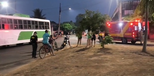 Colisão entre moto e ônibus é registrada no Gente Feliz em Sinop