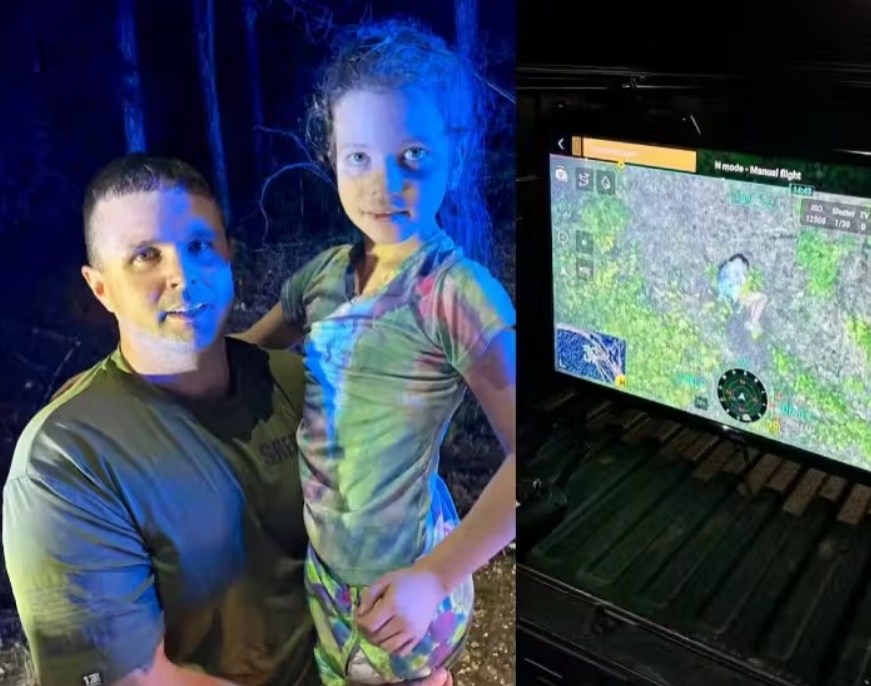 Menina sonâmbula desaparecida é encontrada na floresta após 24h, graças a drones