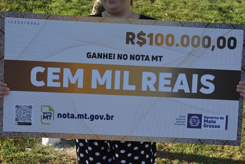 Sefaz realiza sorteio do Nota MT nesta quinta-feira (10) que distribuirá R$ 900 mil em prêmios