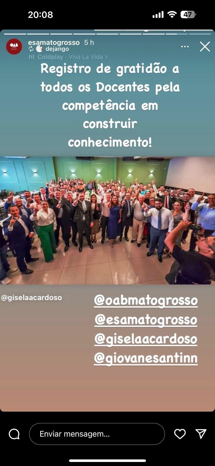 Acostumados com o poder