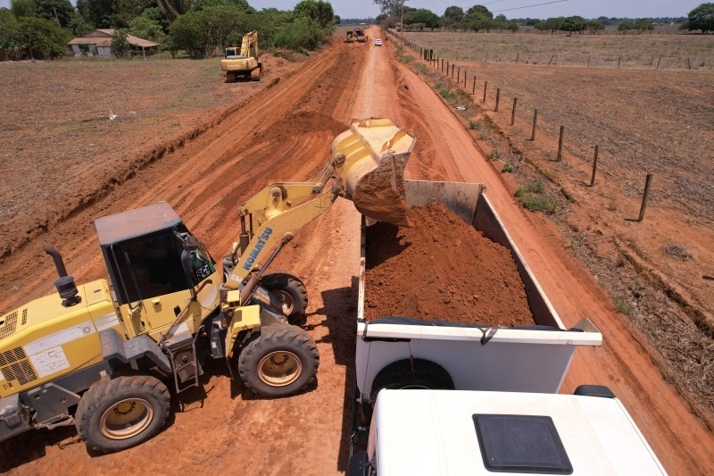 Obras de pavimentação asfáltica da Estrada Selene avançam após ordem de serviço
