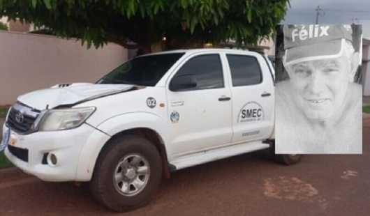 Idoso de 69 anos morre atropelado por Hilux de prefeitura na MT-170