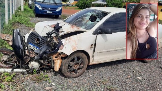 Mulher tem corpo dilacerado em acidente de moto na BR-070