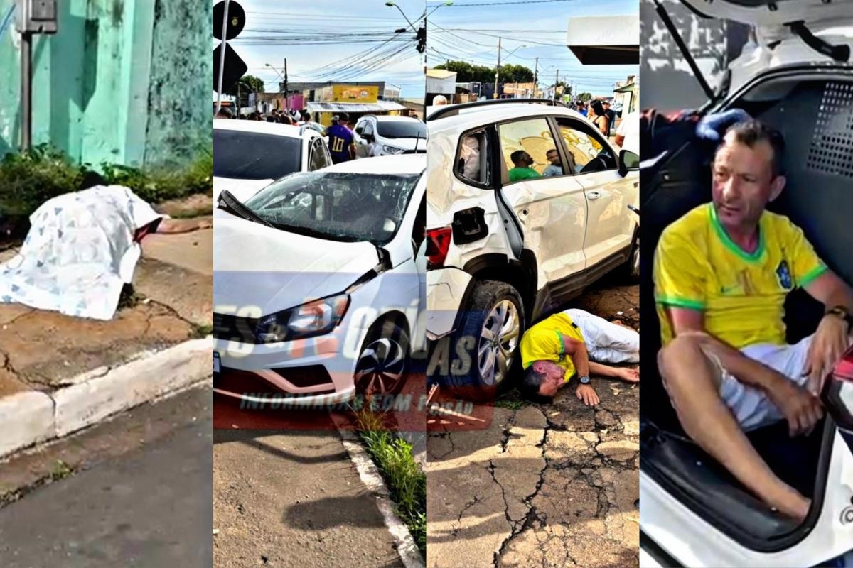Motorista embriagado provoca acidente e deixa um morto e três pessoas feridas em Cuiabá