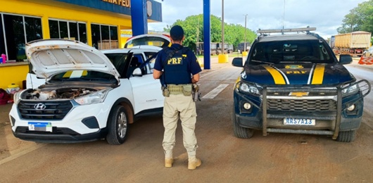 PRF recupera dois veículos roubados em menos de 24 horas em Sorriso