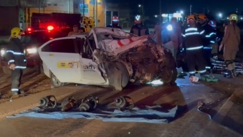 Quatro homens morrem em colisão entre carro e carreta na BR-163 em Sinop
