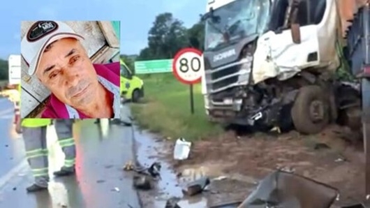Identificado motorista que morreu em acidente entre veículos de carga na BR-163