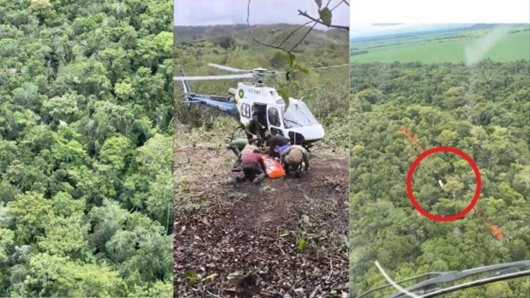 Piloto de avião que caiu em região de difícil acesso em MT é resgatado