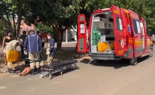 Colisão entre motos deixa duas mulheres feridas em Sinop