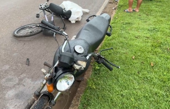 Sinop: Idoso é atropelado por moto em faixa de pedestres