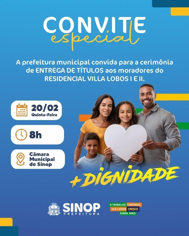 Entrega de títulos dos Residenciais Vila Lobos I e II será nesta quinta-feira