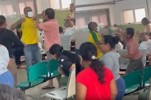 Vídeo flagra pacientes trocando porradas em UPA de MT