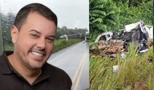 Engenheiro morre em batida entre picape e carreta em MT