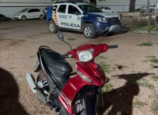 Moto com registro de furto é recuperada pela PM em Sinop