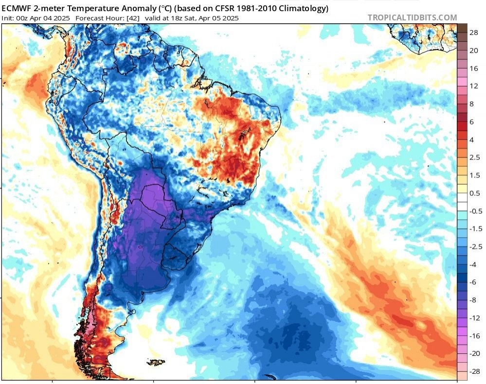 Frente fria deve provocar tempestades em Mato Grosso 