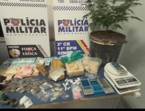 Sinop: Casal é preso com drogas e com doces que seriam distribuídos para crianças à mando de facção criminosa