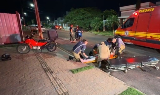 Coletor de lixo é atropelado por motociclista em Sinop