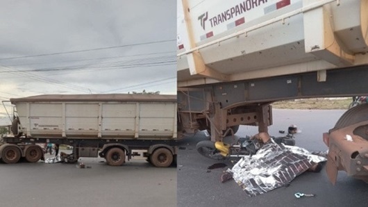 Motociclista morre em acidente com carreta na BR-364