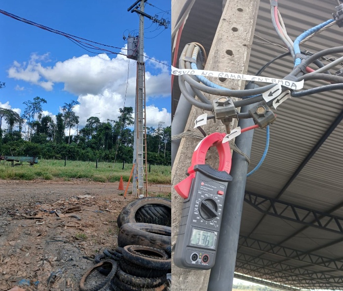 Usina de trituração de pneus é flagrada furtando energia
