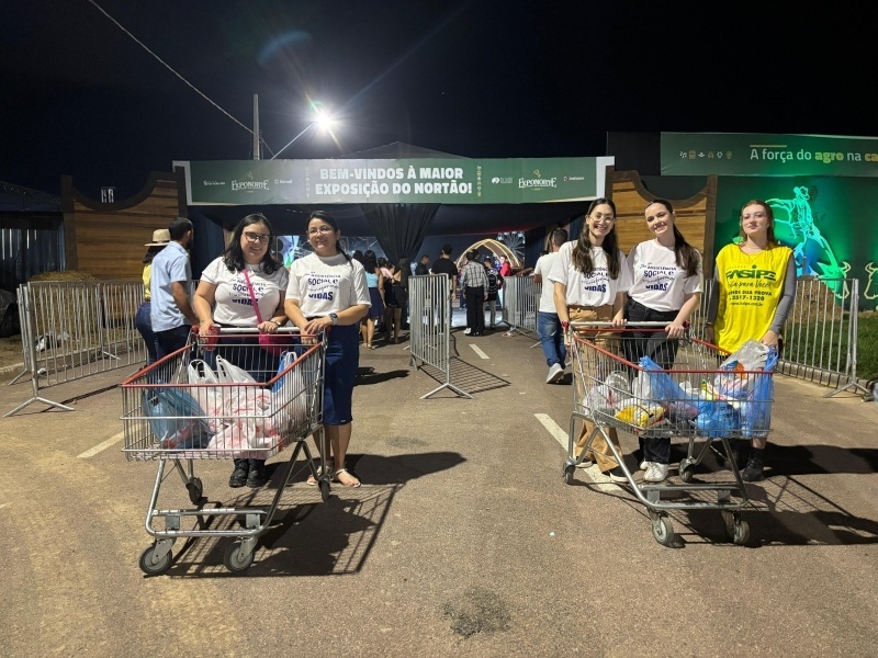 Contribuição social: Secretaria arrecada 20 toneladas de alimentos com entrada solidária na ExpoNorte