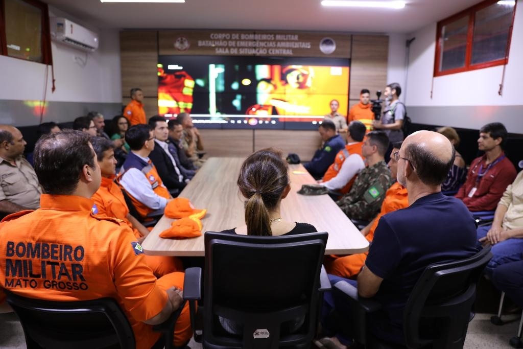 Corpo de Bombeiros de Mato Grosso ativa Sala de Situação Central