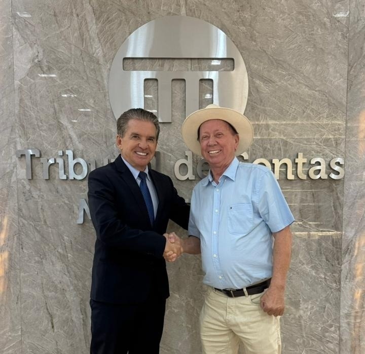 Prefeito encontra com presidente do TCE e rememora incentivo aos projetos do meio ambiente em Sinop