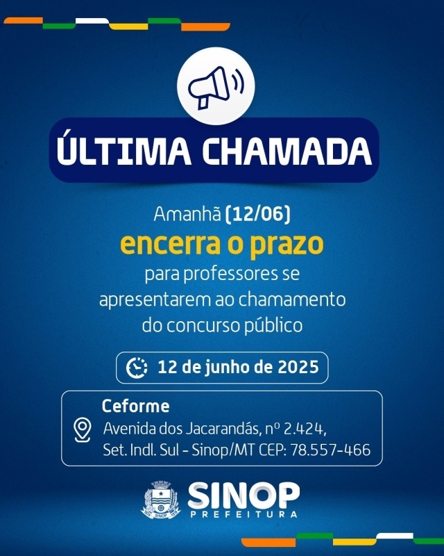 Encerra amanhã (12) prazo para professores aprovados no concurso se apresentarem ao Ceforme