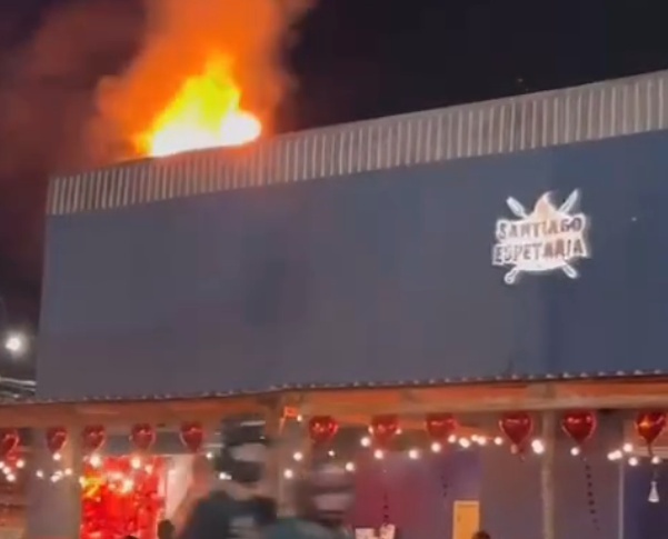 Incêndio atinge restaurante no CPA durante o Dia dos Namorados em Cuiabá