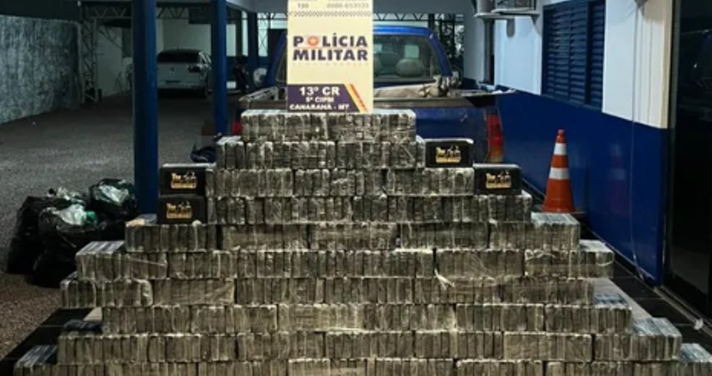 MT é o 2° estado do país com o maior número de apreensões de cocaína