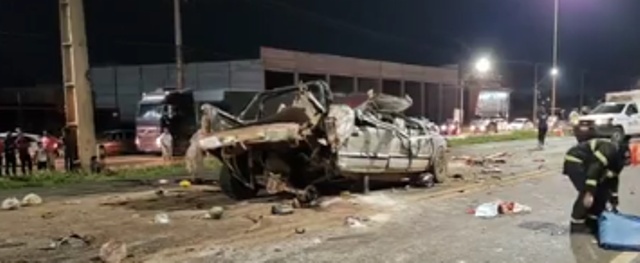 Acidente grave deixa vítima fatal e feridos na BR-163 em Sinop