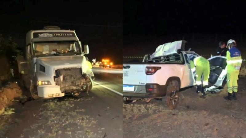 Condutor de carro morre ao colidir contra carreta na BR-163 em Sinop