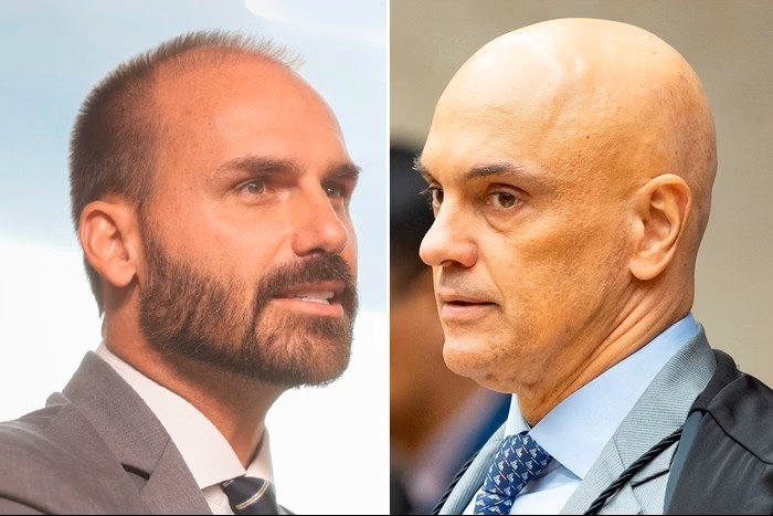 Após perder visto dos EUA, Moraes toma primeira medida contra Eduardo Bolsonaro