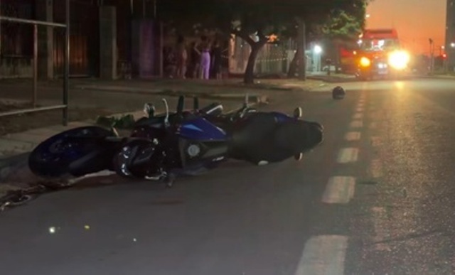 Motociclista morre após perder o controle de moto de alta cilindrada e bater em lixeira em Sinop