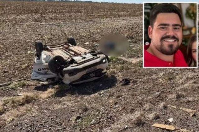 Agrônomo morre após capotar carro ao desviar de ema