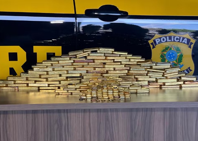 Na maior apreensão do país, PRF apreende 103 kg de ouro avaliados em R$ 60 milhões