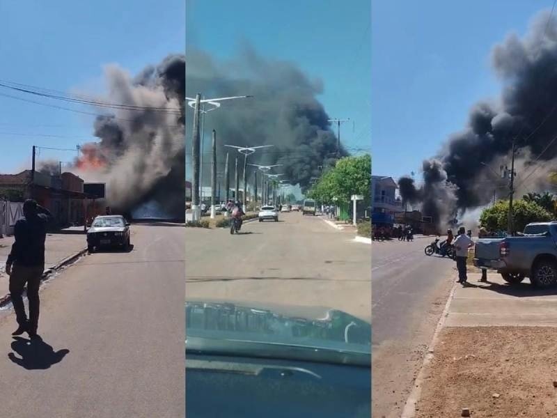 Veja vídeos:Incêndio é registrado em supermercado no município de Nova Monte Verde