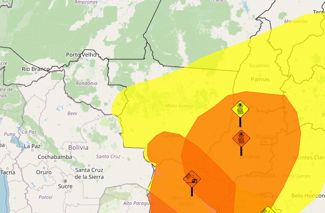 Inmet emite dois novos alertas de baixa umidade para MT