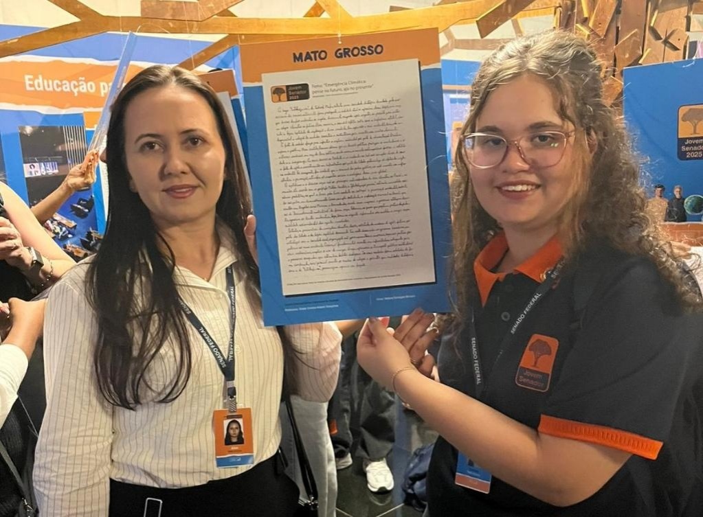 Estudante da rede estadual em Sinop participa em Brasília da Semana de Vivências Legislativas