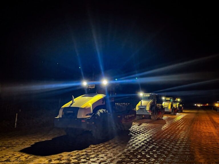 Nova Rota intensifica duplicação com obras durante a madrugada entre Sorriso e Sinop