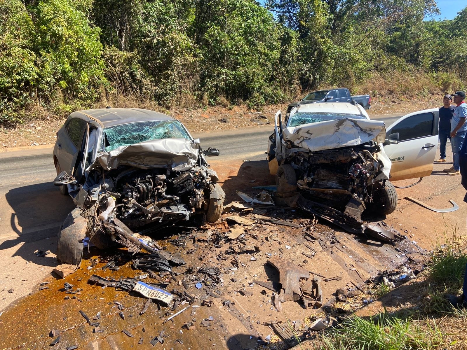 Tragédia na BR-163: colisão entre carro e caminhonete mata dois motoristas em Sorriso