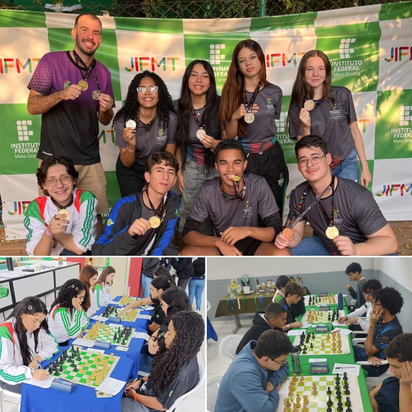 Sinop conquista medalhas no xadrez durante o 10º JIFMT
