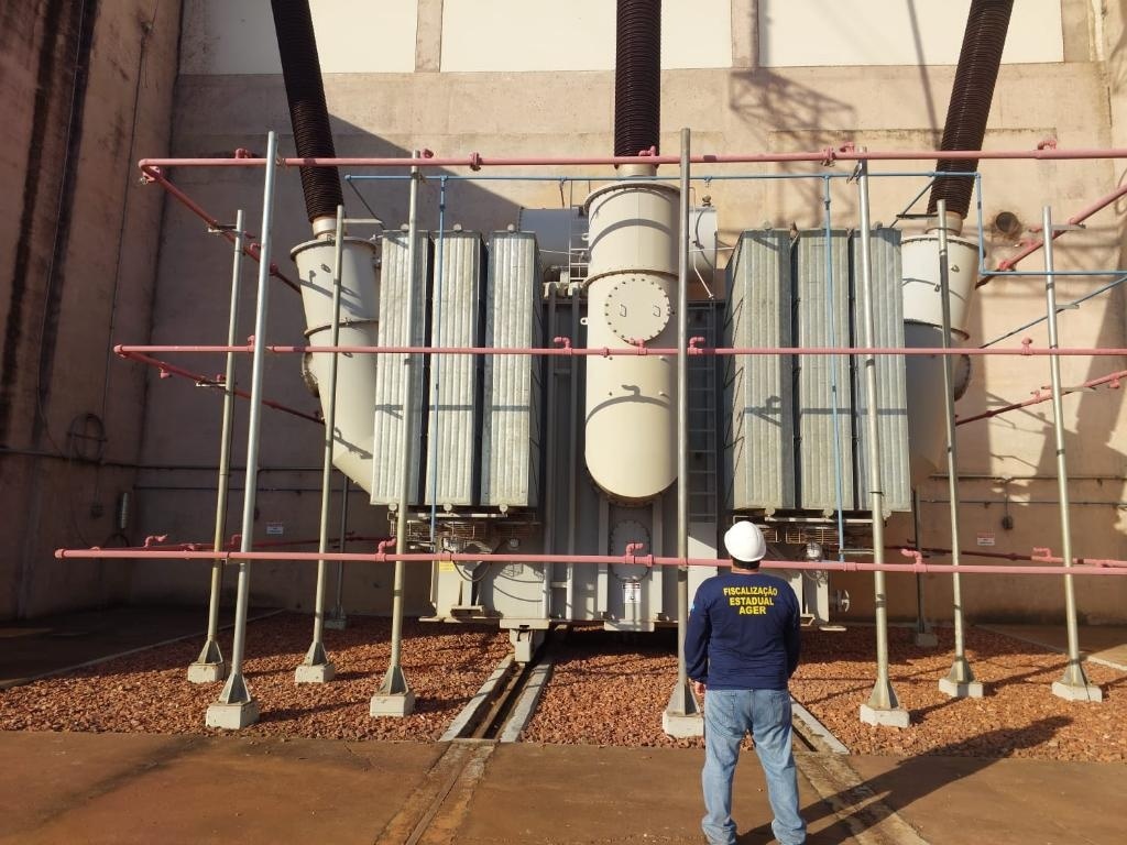 Ager realiza fiscalização na barragem da Usina Colíder