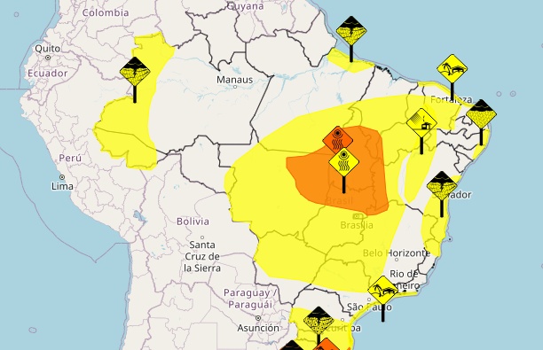 Mato Grosso entra novamente em alerta de baixa umidade e risco à saúde