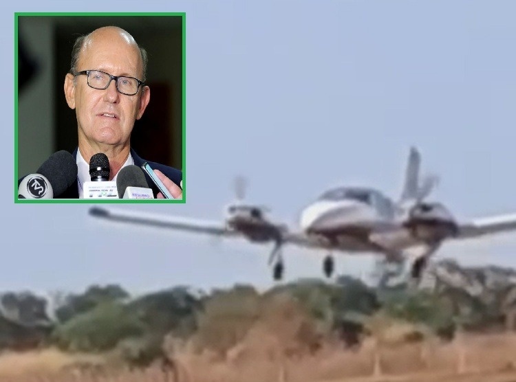 Avião com deputado de MT tem pane no trem de pouso e fará pouso forçado em Aragarças