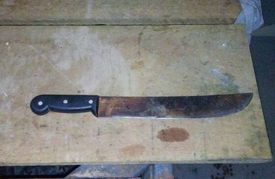 Idosa tenta matar nora com golpe de facão após discussão em casa