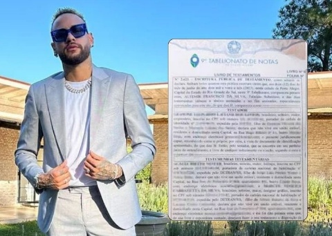 Empresário deixa herança para Neymar em testamento registrado em cartório de Porto Alegre; gaúcho é solteiro e sem filhos