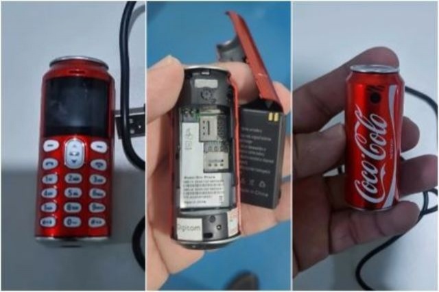 Polícia apreende minicelular em presídio em formato de Coca; veja
